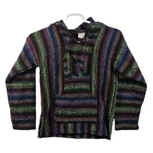 Lexcala‎ Tijuana Size Small Multicolored Baja Poncho
